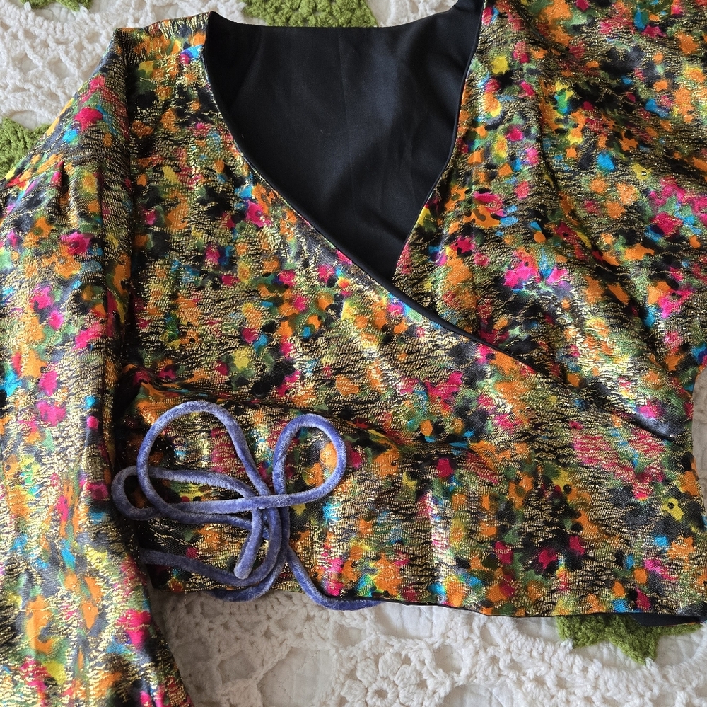 1980s Homemade Abstract Wrap Top
